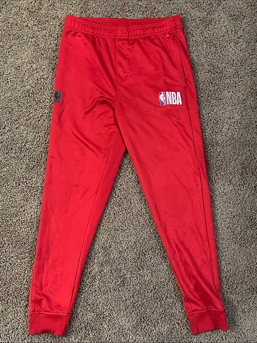 NBA Red Kids Sweatpants with NBA Logo